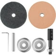 thumbnail image 3 of Polishing Wheel 2.8 Inch Wear Resistant Buffing Wheel Professional Grinding Wheel Bench Grinder Rotary Tool Accessories for Wood Plastic Metal Rust Removal Cleaning, 3 of 11