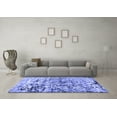 thumbnail image 3 of Ahgly Company Machine Washable Indoor Rectangle Oriental Blue Industrial Area Rugs, 4' x 6', 3 of 4
