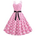 thumbnail image 4 of FcBaudy Robe Sans Manches à Col en V Longueur Genou, Robes d'Été pour Femmes, Robes pour Femmes Mode Robe Décontractée Sans Manches Imprimée pour Dames Cami Moulante Mini Robe Robe Femme Robe, 4 of 9