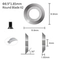 thumbnail image 7 of Arkzeo 8Pcs Carbide Turning Tools Replacement Cutter Wood Lathe Tools and screws, 7 of 7