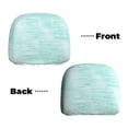 thumbnail image 6 of Kdxio Blue Bright Pattern Print 2 Piece Car Head Rest Covers Set Auto Front/Rear Seats Headrest Cover Universal Fit Most Cars,Sedan, SUV, 6 of 9
