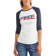 EV1 from Ellen DeGeneres Free 3/4 Sleeve Baseball Graphic Tee Women's