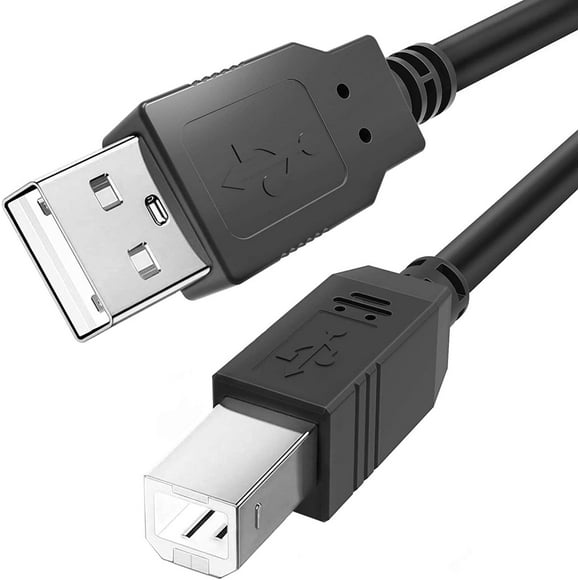 shiyou-USB Printer Cable for Canon Pixma, 6-Feet USB 2.0 A Male to Type B Male Plug High Speed Printer Scanner Data Transfer Cables Cord for Canon Pixma, Brother, HP, etc