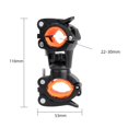 thumbnail image 1 of 360 Rotation Bicycle Mount Road Bike Mount Clip Clamp Headlight Flash Light Holder 22-30mm Black Blue, 1 of 9