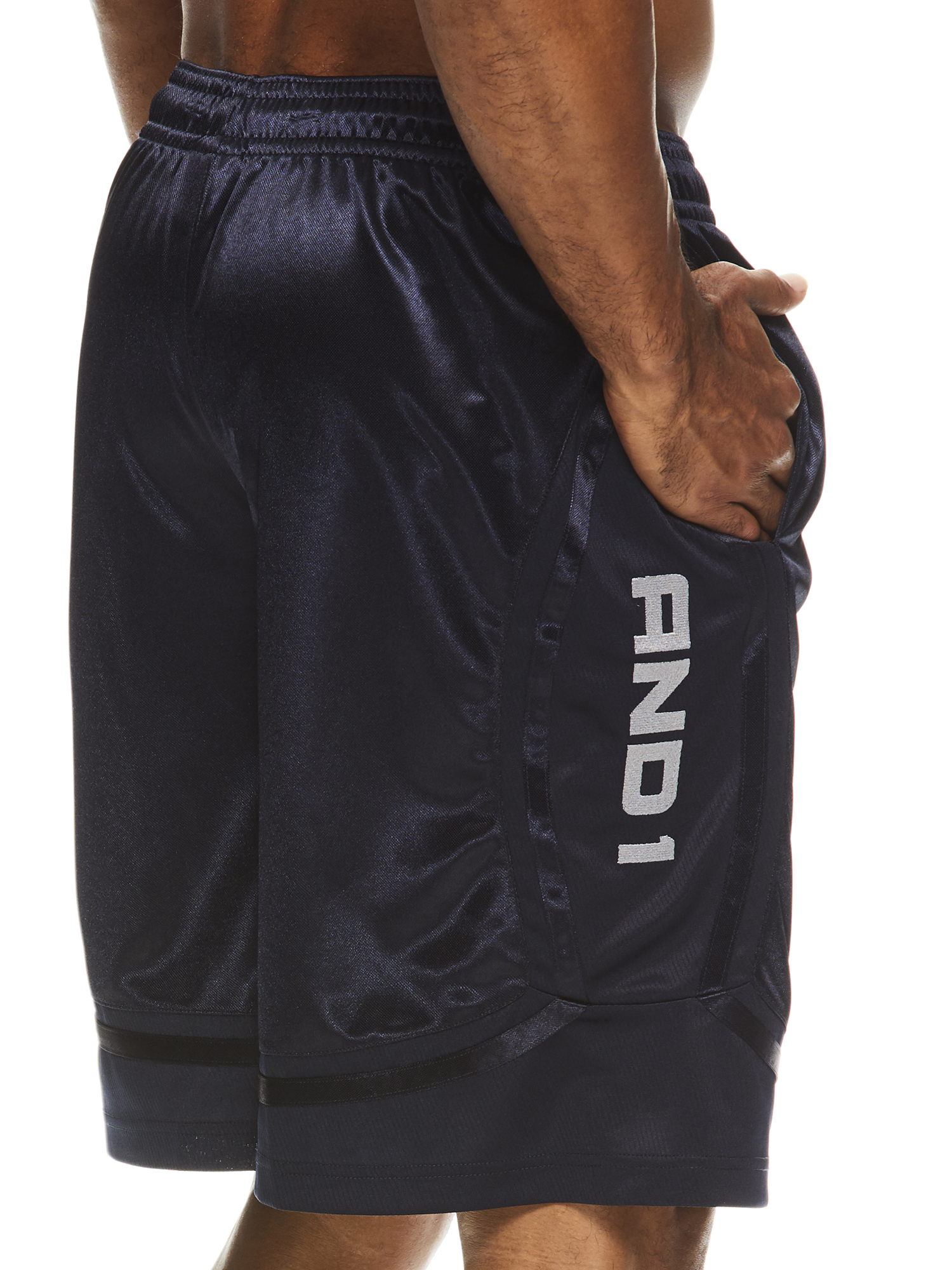 AND1 Men's and Big Men's Active Core 11" Home Court Basketball Shorts, Sizes S-5XL - image 4 of 5