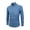 Light Blue, variant on Fall Clothes For Men's Solid Color Denim Jacket Long Sleeve Button Lapel Jean Shirt Light Blue S