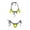 Yellow, variant on Efsteb Bikini Sets for Women Halter Bandage Backless Split Swimsuit Bikini Sets Solid Color Fashion Two Piece Swim Suit Bathing Suits Swimwear (Black,Free Size)