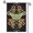 A, variant on XaaKee Garden Flags Atlas Moth And Dark Peony Serpent 0015 Design, Double-sided High-Quality White Linen Yard Flags, Garden Flag For Outside 12x18Inch