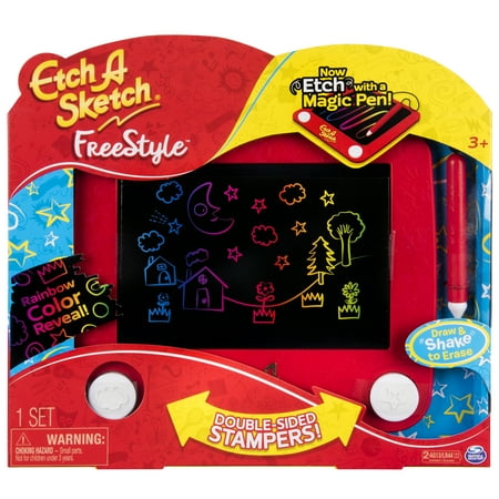 Etch A Sketch Pen - Etch A Sketch - Freestyle Drawing Pad with Stylus and Stampers