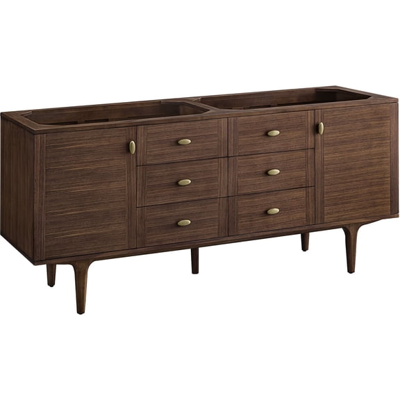 James Martin Vanities 670-V72-M-WLT Amberly 72" Wall Mounted Or Free Standing Double Basin