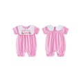 thumbnail image 2 of Cjfdfy Half Way to One Clothes Baby Girl Boy First Birthday Outfit Summer Fall Half Birthday Clothes Plaid Gingham Bubble Romper Letters Cookies Embroidery Short Sleeve Plaid Jumpsuit Playsuit, 2 of 9
