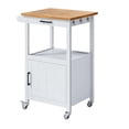 thumbnail image 1 of Rolling Kitchen Island Cart With Drawer Storage On Wheels Small Home Coffee Bar Microwaves Stand Table/ Cabinet An, 1 of 2