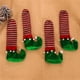 thumbnail image 3 of Inteprter 1 par de fundas navideñas para patas de sillas, festivales de Navidad, fiestas, vacaciones, hogar, comedor, Bar, Hotel, dormitorio, Barra de herramientas Verde, 3 of 6