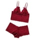 thumbnail image 3 of Gibobby Conjunto de lencería de encaje Conjunto De Lencería Erótica Cuello V Lencería erótica Sexy para Mujer, Vestido de Piel Sexy y Casual, Mujer Sexy(Rojo, 3XG), 3 of 5