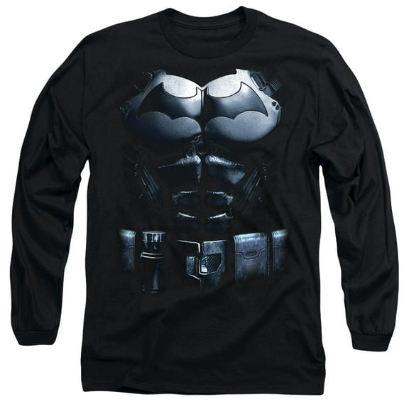 Batman Arkham Origins Costume Long Sleeve T-Shirt Adult 18/1 Black