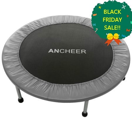 Ancheer 40 Mini Trampoline Fitness Trampoline Aerobic Home Workout Fitness Rebounder Folding With Safety Pad Walmart Com Walmart Com