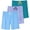 Set 3, variant on 3 Pack: Men's 9" Inch 2 in 1 Board Shorts with Compression Liner - Bathing Suit With Back Flap Pocket