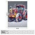 thumbnail image 4 of ALEPADNF Snow Plow Print Flannel Throw Blanket, Soft Plush Blankets for All Seasons, Lightweight & Durable, Various Sizes Available 50x60in, 4 of 6