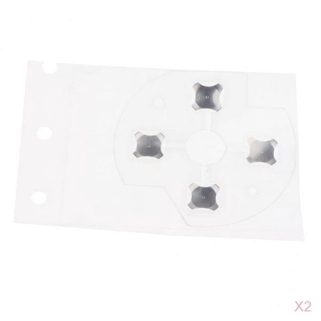 2x reemplazo D Pad botón Metal cúpula película conductora pegatina se adapta