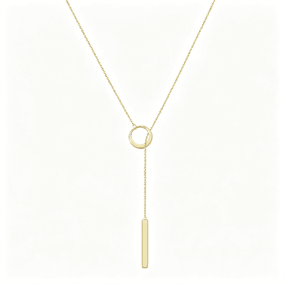 DESIGNICE Lariat Necklaces for Women, 20" Adjustable Layered Long Necklace | Dainty 14K Gold/Silver Plated Long Necklaces for Women Trendy Y-Shaped Pendant Necklace Non Tarnish Fashion Jewelry Gift