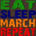 thumbnail image 3 of CafePress - Eat Sleep March Repeat Dark T Shirt - Men's Classic Graphic Cotton T-Shirt, 3 of 4