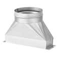 thumbnail image 1 of Luzkey Duct Transition Vent Connector Galvanized Transition Vent Adapter for Industrial Commercial Building Manufacturing Facilities 150mm Diameter, 1 of 8