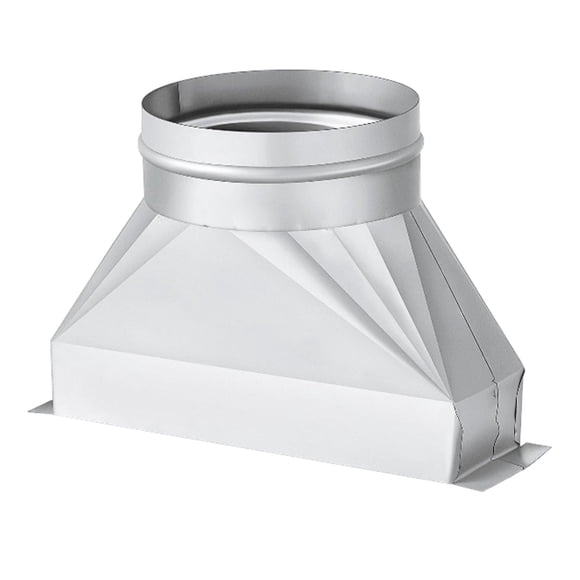Luzkey Duct Transition Vent Connector Galvanized Transition Vent Adapter for Industrial Commercial Building Manufacturing Facilities 150mm Diameter