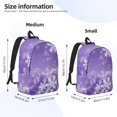 thumbnail image 2 of Naloa Snowflakes Print Durable Canvas College Rucksack,Laptop Excursion Backpack,Travel Notebook School Backpack,Bookbag For Men Women, 2 of 2