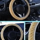 thumbnail image 3 of Riwesomey Auto decoración invierno cálido Universal Car-styling cálido felpa cubre coche volante cubierta perla terciopelo Automoción decorativa y accesorios oro, 3 of 4