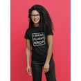 thumbnail image 2 of I Speak Fluent K Pop Graphic Women Black T-Shirt, Female XX-Large, 2 of 4