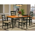 thumbnail image 3 of NIPF5-BCH-C 5 Pc Dining room set-Table with Leaf and 4 Dining Chairs, 3 of 3