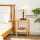 thumbnail image 3 of Mesa auxiliar Apicizon de 2 niveles con estante de almacenamiento y patas de madera maciza, 3 of 7