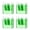 Green, variant on 4-Piece Transparent Dual-Hole Pencil Sharpener Set, Portable Manual Sharpener with Case for Kids & School, Compact Sharpener Set Ideal for Classroom & Colored Pencils