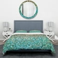 thumbnail image 2 of Designart 'Blocked Abstract' Geometric Duvet Cover Set, 2 of 4