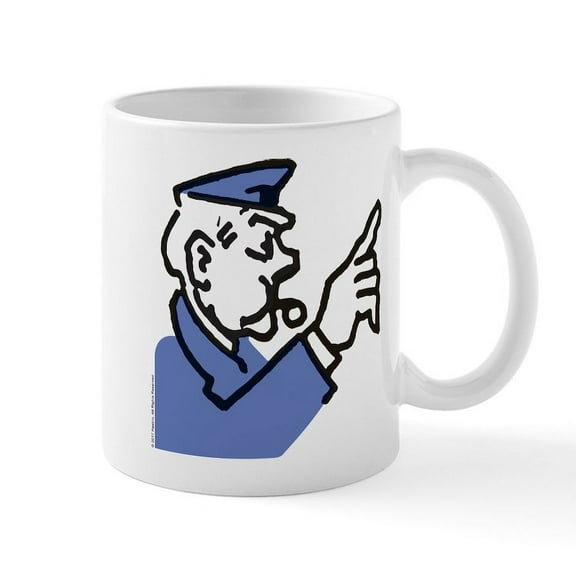 CafePress - Monopoly Cop - 11 oz Ceramic Mug - Novelty Coffee Tea Cup