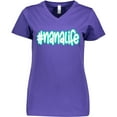 thumbnail image 3 of Inktastic Aqua Nana Life Women's V-Neck T-Shirt, 3 of 5
