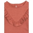 thumbnail image 4 of Modern Moments by Gerber Toddler Girl V-Neck Ruffle Top and Pant Set, 2-Piece, Sizes 12 Months - 5T, 4 of 8