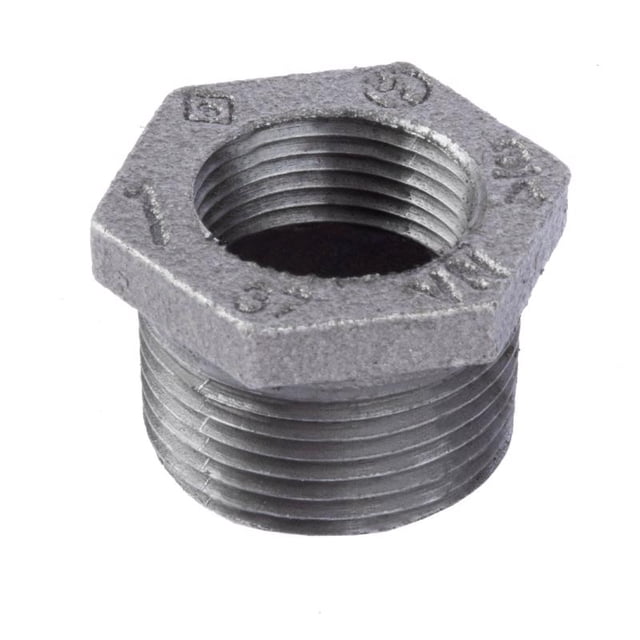 Buje hexagonal BK Products de 2,54 cm MPT x 1,91 cm de diámetro. Hierro FPT
