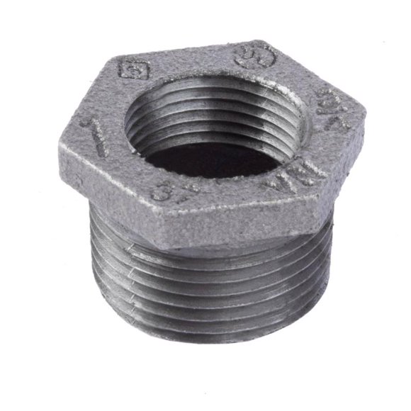 Buje hexagonal BK Products de 2,54 cm MPT x 1,91 cm de diámetro. Hierro FPT