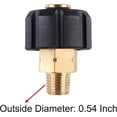 thumbnail image 2 of Pressure Washer Adapter, Female Metric M22 to 1/4 Inch Male NPT Fitting, 5000 PSI, 2 of 3