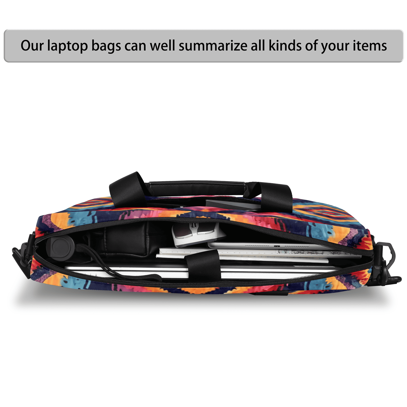 Herdesigns Aztec Southwestern Native Laptop Bag for Women Men, Computer Case Briefcase Messenger Bags, 15-15.6 inch Laptop Sleeve Shoulder Bag