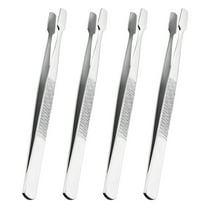 Raindrops Stainless Steel Stamp Tweezers for Precise Handling and Longevity 4Pcs