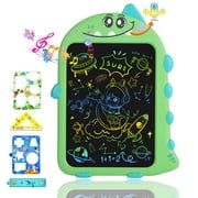 10 Inch LCD Writing Tablet for Kids, Type-C Rechargeable Doodle Board with Dino Sounds, Educational Toy for Toddlers 2-6, Birthday Gifts for 2 Year Old Boy, Toddler Toys for Airplane Travel