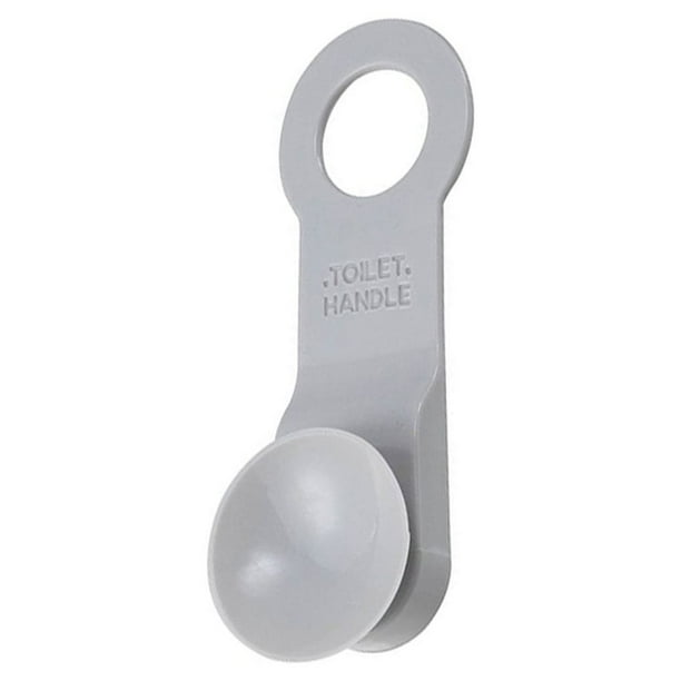 Toystoory Elevador de asiento de inodoro de 2 piezas, manija Universal para inodoro, evita tocar, soporte de elevación reutilizable, portátil Juegos de accesorios de baño Gris