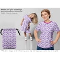 thumbnail image 5 of oneOone Cotton Poplin Purple & White Fabric Floral Fabric For Sewing Printed Craft Fabric By The Yard 56 Inch Wide, 5 of 5