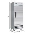 thumbnail image 2 of 29 in. One-Door Reach-In Refrigerator - 15.5 Cu Ft. RIR-1D-SS-19C, 2 of 13