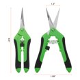 thumbnail image 2 of Uxcell 3pcs Gardening Scissors 6.5" Straight Stainless Steel Blades Hand Pruner Garden Pruning Shears for Plant Flowers Trimming in Garden, Green, 2 of 7