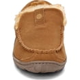 thumbnail image 2 of Clarks Cinnamon Venetian Suede Moccasin Loafers Rounded Toe Fur Lined Slippers (Cinnamon Premium Suede/Shearling, 12), 2 of 6