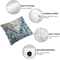 thumbnail image 6 of BANET Ethnic Throw Pillow Covers, Decorative Pillow Covers Digital Printing Blended Fabric for Couch Sofa Bed Invisible Zipper 20x20in, 6 of 7