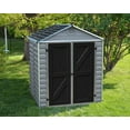 thumbnail image 2 of Palram - Canopia SkyLight 6' x 5' Polycarbonate/Aluminum Storage Shed - Gray, 2 of 9